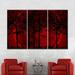 Red Barrel Studio® Dark Haunted Forest On Canvas 3 Pieces Set Canvas in Black | 45 H x 28 W x 1.25 D in | Wayfair E1713626CA054B728E3584662734FE9F