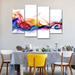 Brayden Studio® Rainbow Smoke On Canvas 4 Pieces Set Canvas in White | 36 H x 22 W x 1 D in | Wayfair E5817AAA7105481EBD93FDBA7E643F7C