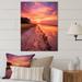 Highland Dunes Sunset on Beaufort Beach South Carolina - Print on Metal in Pink | 20 H x 12 W x 1 D in | Wayfair 316E287DB0DE4A708D149FFF3371DEF5