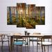 Loon Peak® Swedish Birch Forest - 4 Piece Wrapped Canvas Multi-Piece Image Canvas in Green | 43 H x 27 W x 1.25 D in | Wayfair
