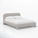 AllModern Kinnear Upholstered Low Profile Standard Bed Metal in Gray/White | 37 H x 47 W x 85 D in | Wayfair 779D89C9D2ED40B2BCB0D30427CAAE3C