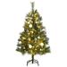 The Holiday Aisle® Lighted Artificial Christmas Tree, Metal | 11.8 D in | Wayfair B38455036FFB40D484F8BBF2820FD686