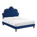 Sasha Button-Tufted Performance Velvet King Bed - East End Imports MOD-6842-NAV