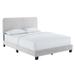 Celine Channel Tufted Performance Velvet King Platform Bed - East End Imports MOD-6333-LGR