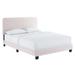 Celine Channel Tufted Performance Velvet Full Platform Bed - East End Imports MOD-6335-PNK