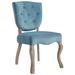 Array Vintage French Performance Velvet Dining Side Chair - East End Imports EEI-2880-SEA