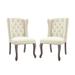 Apprise Side Chair Performance Velvet Set of 2 - East End Imports EEI-4293-IVO