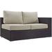 Convene Outdoor Patio Right Arm Loveseat - East End Imports EEI-1841-EXP-BEI