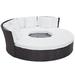 Convene Circular Outdoor Patio Daybed Set - East End Imports EEI-2171-EXP-WHI-SET