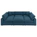 Commix Down Filled Overstuffed 6-Piece Sectional Sofa - East End Imports EEI-5761-AZU