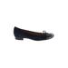 Ara Flats: Ballet Chunky Heel Classic Blue Print Shoes - Women's Size 8 - Round Toe