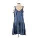 Splendid Casual Dress: Blue Dresses - Women's Size X-Small