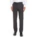 Flat Front Stretch Solid Wool Trousers