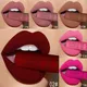 QIBEST Brand 34 Colors Waterproof Matte Nude Lipstick Lipkit Pigment Dark Red Black Long Lasting Lip