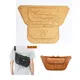 DIY leather craft chest bag die cutting kraft paper sewing pattern hollowed stencil template english