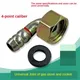 2pcs Gas Cooker Universal Joint Hose Connection Four-Part Internal Thread Intake Elbow Edison Screw