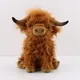 Simulation Highland Cow Plush Toy Soft Stuffed Animal Toy Lifelike Highland Cow Kawaii Kids Gift Toy