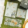 20 sheets PET Note + material paper Double material lace material paper artistic retro collage