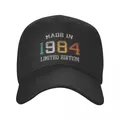 Nato nel 1984 berretto da Baseball Outdoor uomo donna regolabile Made In 1984 regalo di compleanno