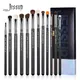 Jessup Eyeshadow Brush set Pro Eye Makeup Brushes set Black Premium Synthetic Eye shading Concealer