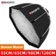 Triopo K2 55cm 65cm 90cm 120cm Bowens Mount Softbox Octagon Umbrella Outdoor +Grid +Carrying Bag for