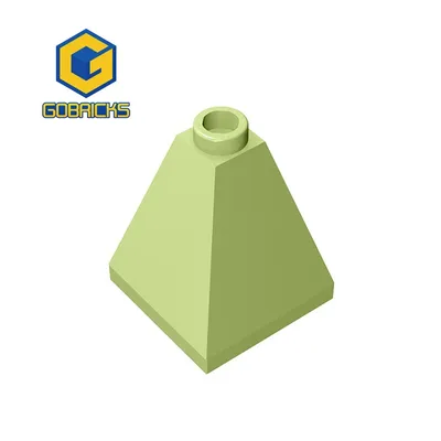 Gobricks 10PCS MOC Ziegel 3688 2x2x2 Für Bausteine Geschichte Ziegel Groß Modell Pädagogisches High-Tech Ersatz Spielzeug ziegel spielzeug Image