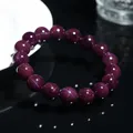 Natural Purple Red Garnet Star Light Round Beads Bracelet Gemstone For Women Men 7mm 8mm 9mm 10mm