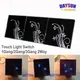 Light Switch Touch Wall Switch 1Gang/2Gang/3Gang 2Way Touching Light Switch White/Black Crystal