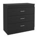Three Drawer Storage Dresser with Superior Top and Metal Hardware