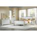 Platinum Twin Bed - Louis Philippe Collection, Transitional Style, Sleigh Bed, Wooden Construction, 200lbs Weight Capacity