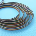 5 mt/los Band Kabel 10 WAY Flach Kabel Farbe Regenbogen Band Kabel Draht Regenbogen Kabel 10P 1 27