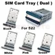 2 Stück SIM-Kartens teck platz für Samsung Galaxy S22 S22plus S22ultra Dual-SIM-Karte Chip