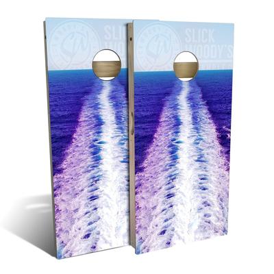 Ocean Wake Outdoor Cornhole Board Set