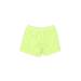 Lands' End Shorts: Green Print Bottoms - Kids Girl's Size 4 - Dark Wash
