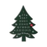 Christmas Tree Countdown Sign with Magnets,Advent Calendar Wall Decor - 17.13 X 12.5