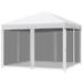 Moasis 10x10ft Gazebo Outdoor Pop up Canopy with Mosquito Net and Carry Bag