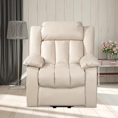 Massage Heat Sofa Power Lift Recliner Chair Home Theater Seating,Beige