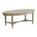 Westing Antique White Coffee Table with Bottom Shelf