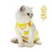 Cat Surgical Recovery Suit After Surgery Wear Pajama Suit Home Indoor Pets Clothing(Lemon) - S