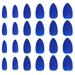 HOMEMAXS 24pcs Portable Nail Art Stickers False Nail Tips Fake Nail Tip Decals Nail Stickers Manicure Decoration Stylish Nail Pieces for Woman (Blue)