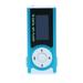 HOMEMAXS MP3 Player LCD Screen USB Cable Mini Clip Mp3 Player LED Light Stereo Super Bass Music Player Blue (TF Are Not Included)