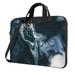 ZICANCN Laptop Case 14 inch Blue Splash Splatter Swirl Work Shoulder Messenger Business Bag for Women and Men