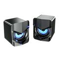 FRCOLOR 2pcs Desktop Laptop Wired Speakers Computer Speakers Compact Multimedia Audios