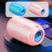 Chamoist Bluetooth Speakers Portable Wireless Bluetooth Speaker for Car Bluetooth Speaker with Lights Small Bluetooth Speakers Wireless Bluetooth Speaker Pink for iPhone Samsung and More