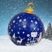 KIHOUT Clearance Giant inflatables Christmas PVC Decorated Ball 24 Xmas Blow up Balls Inflatable Decorated Ball for Yard Lawn Porch Tree Pool Tree Decor Indoor Outdoor christmas decorations Outdoor