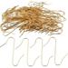 200 Pieces Christmas Tree Hooks Ornament Hanging Hooks S-Shaped Hangers for Christmas Tree Hanging (Gold)