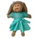 Doll Clothes Superstore Mint Party Dress Fits 15-16 Inch Baby And Cabbage Patch Kid Dolls