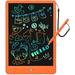 LCD Writing Tablet 10 Inch Draing Board Colorful Electronic Drawing Tablet Gifts for 3-7 Years Old Kids Drawing Pad Toys for Boys Girls Toddler Educational Learning Travel Games Orange