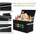 Toy Storage with Lid Box Chest Kid Toys Organizer Large Lightweight Collapsible