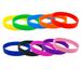 100 Pcs Silicone Bracelets Silicone Wristbands Blank Bracelet Sports Bands Plain Silicone Stretch Wristbands for Adults Teen Sports Party Favors (Rich Colors)